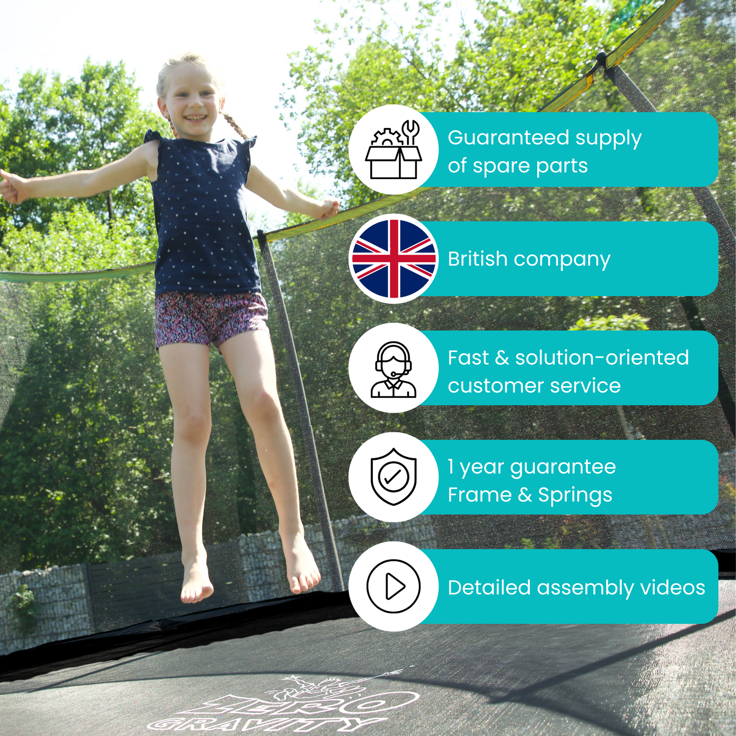 Zero Gravity Explorer 8x5.5ft Rectangular Trampoline and Enclosure