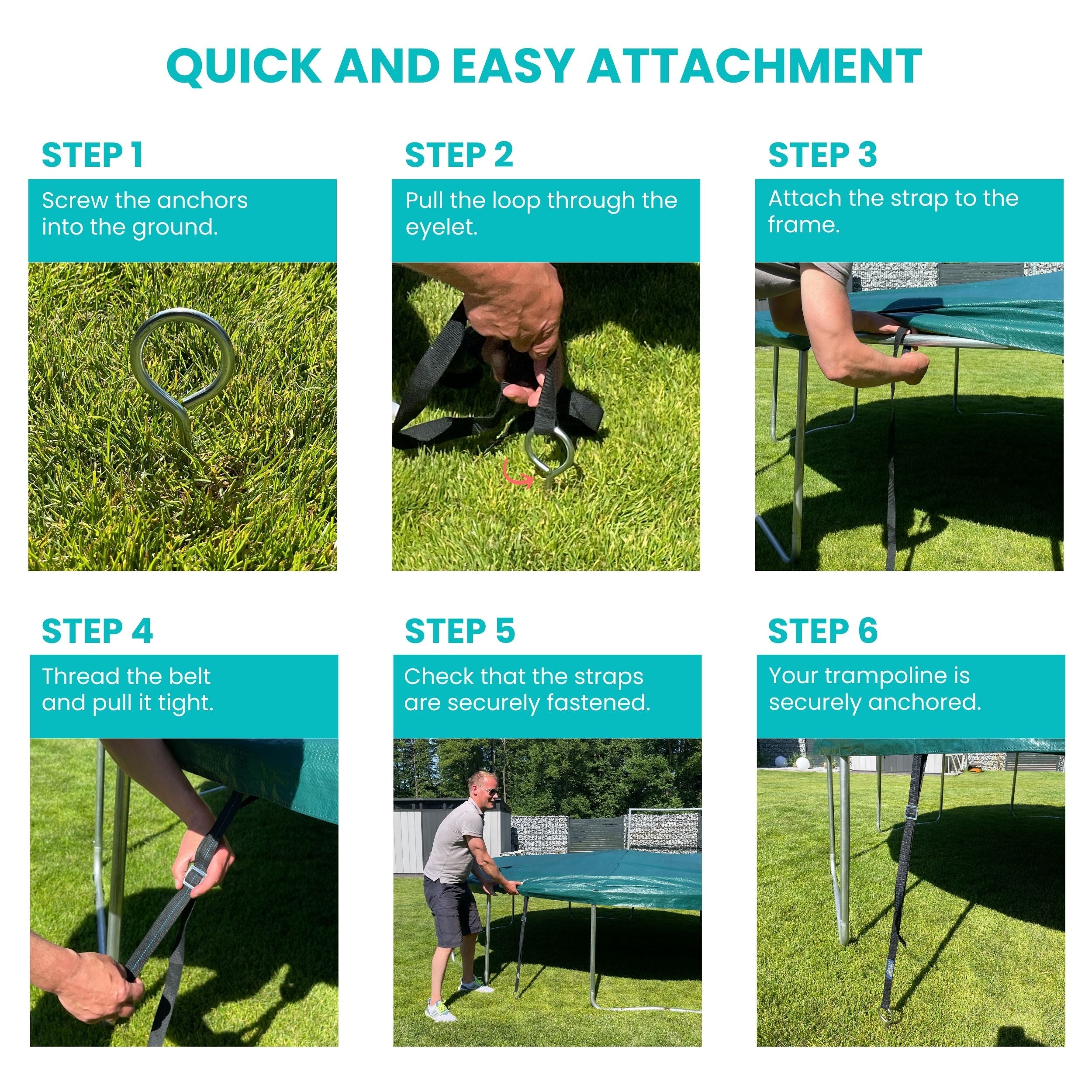 Tie Down Kit - Corkscrew Style