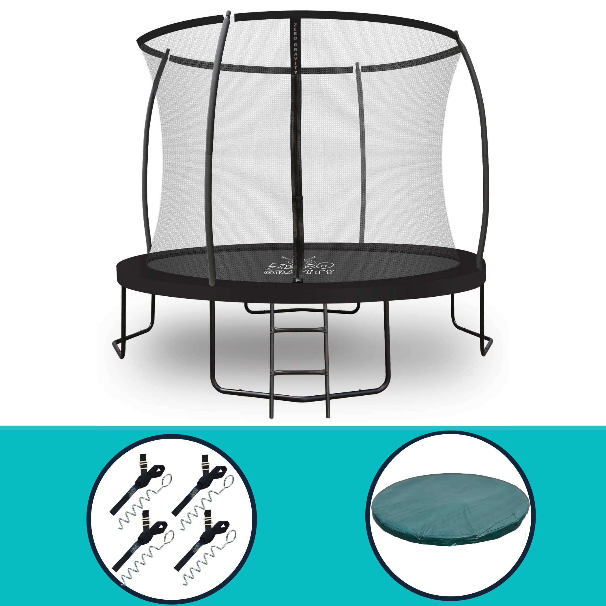 Zero Gravity Ultima 4 10ft Trampoline and Enclosure Bundle