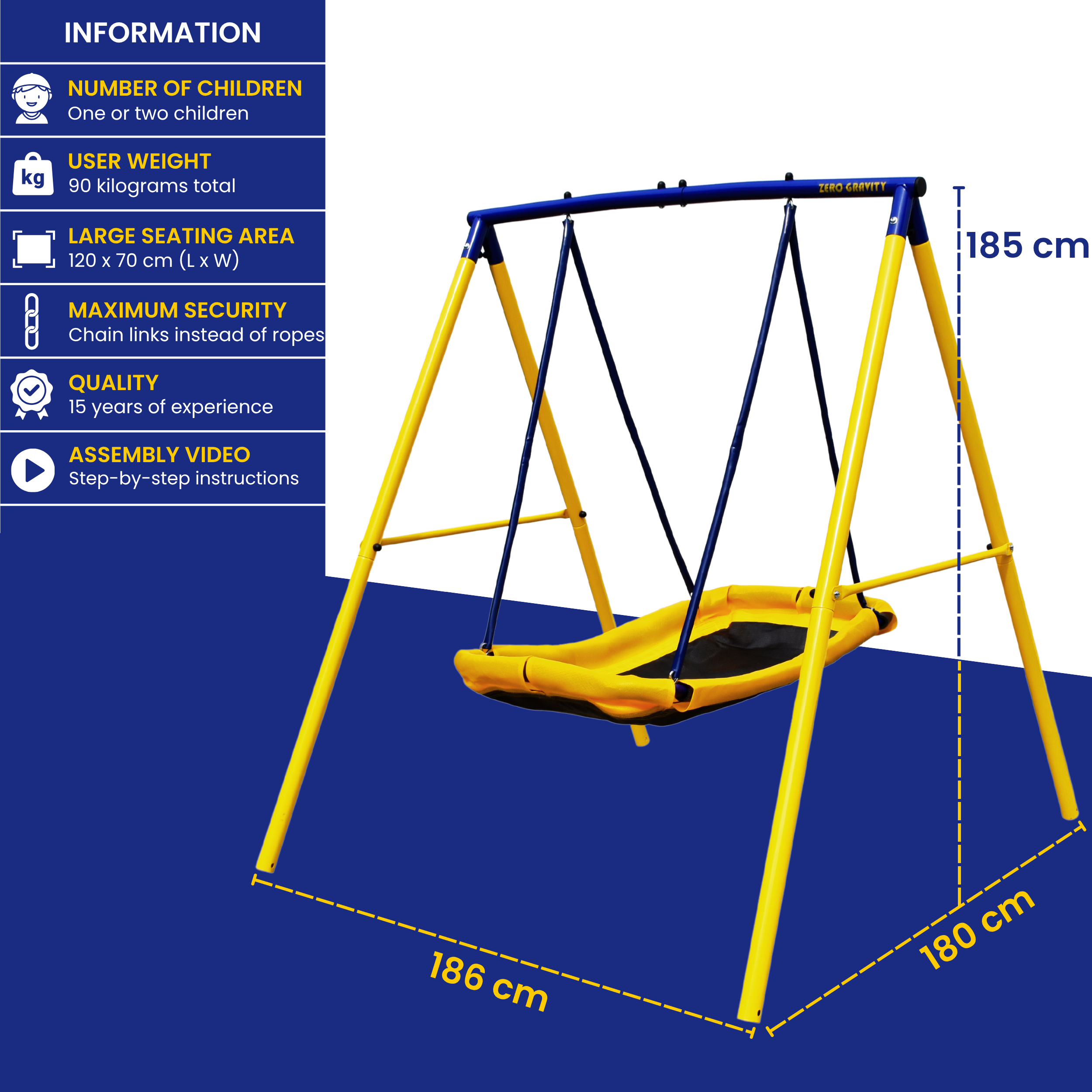 Zero Gravity Magic Carpet Swing Set