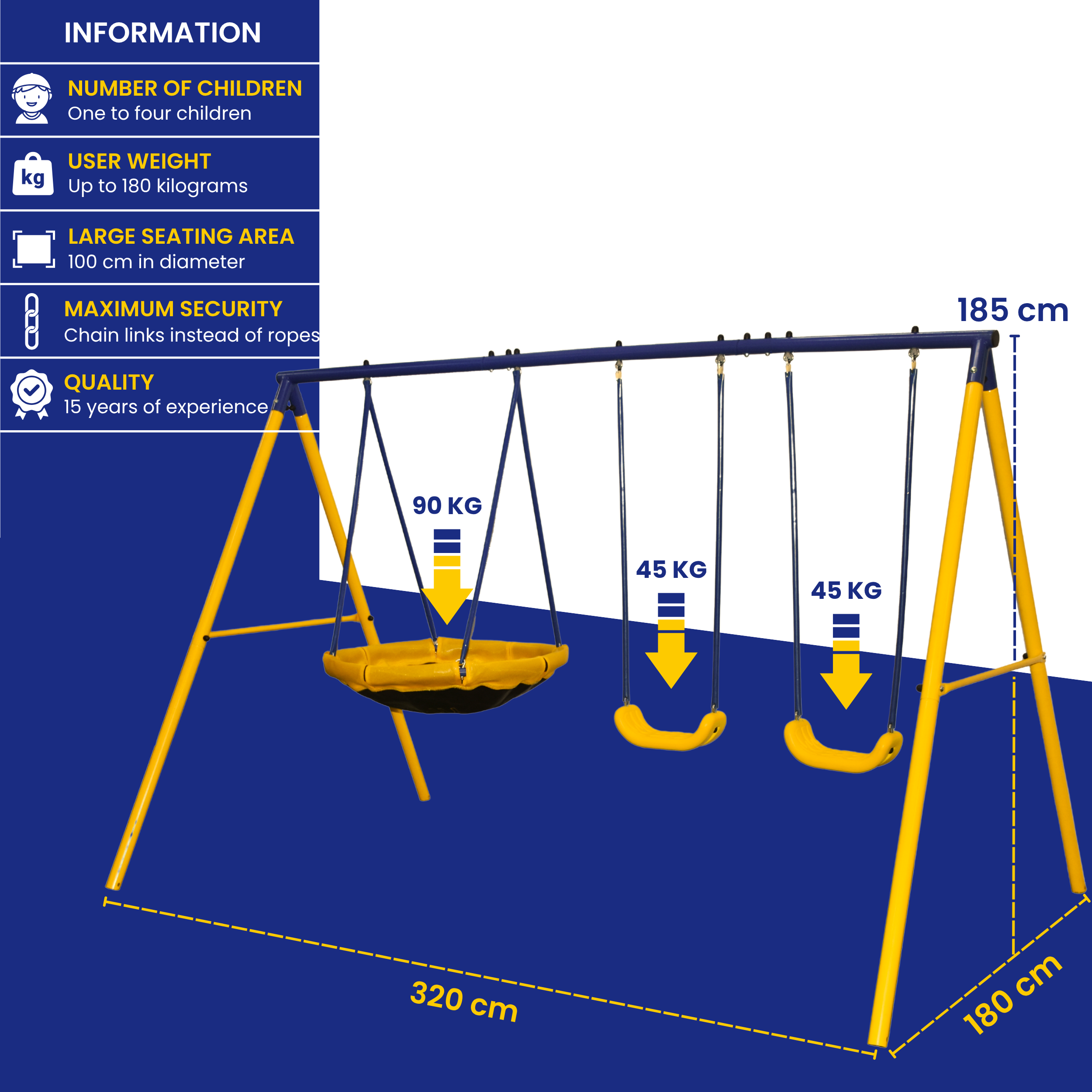 Zero Gravity Space Shuttle Swing Set