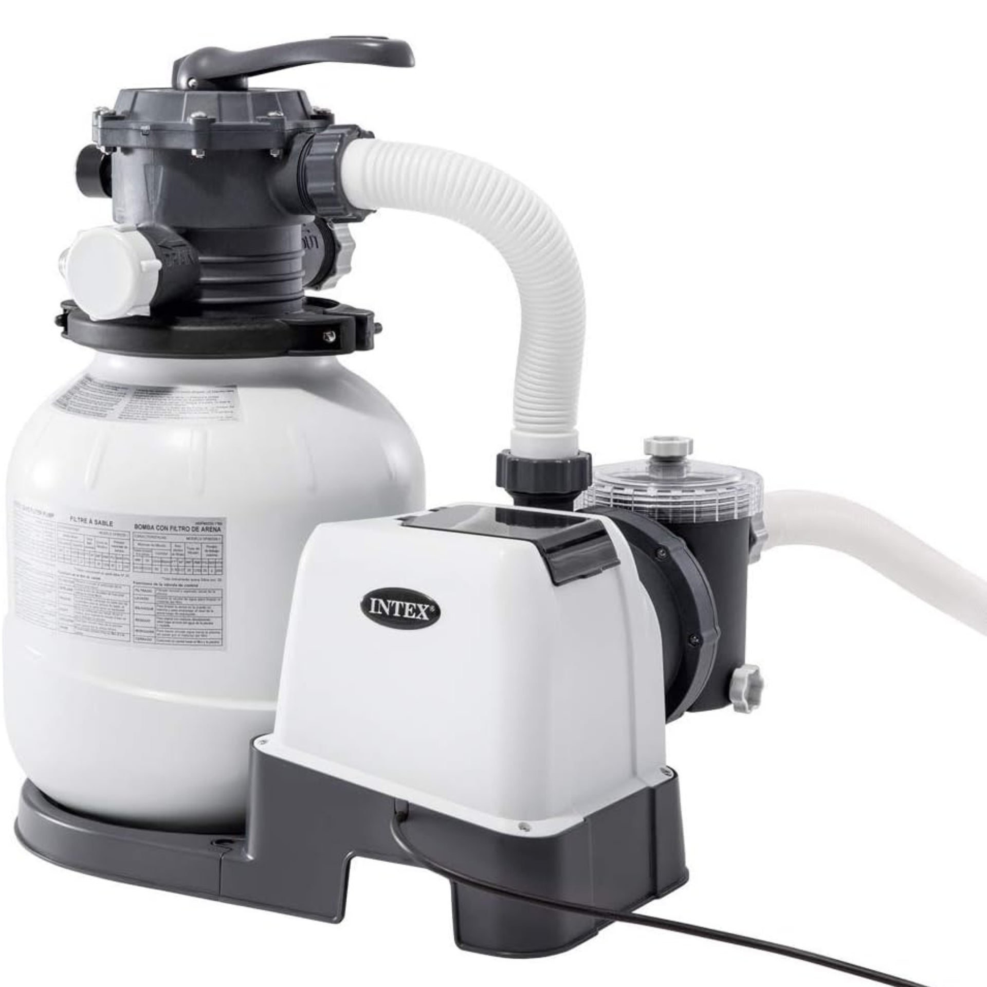 Intex 24ft x 12ft x 52" Rectangular Ultra XTR Metal Frame Pool with Sand Filter Pump, Ladder, Ground Cloth and Cover