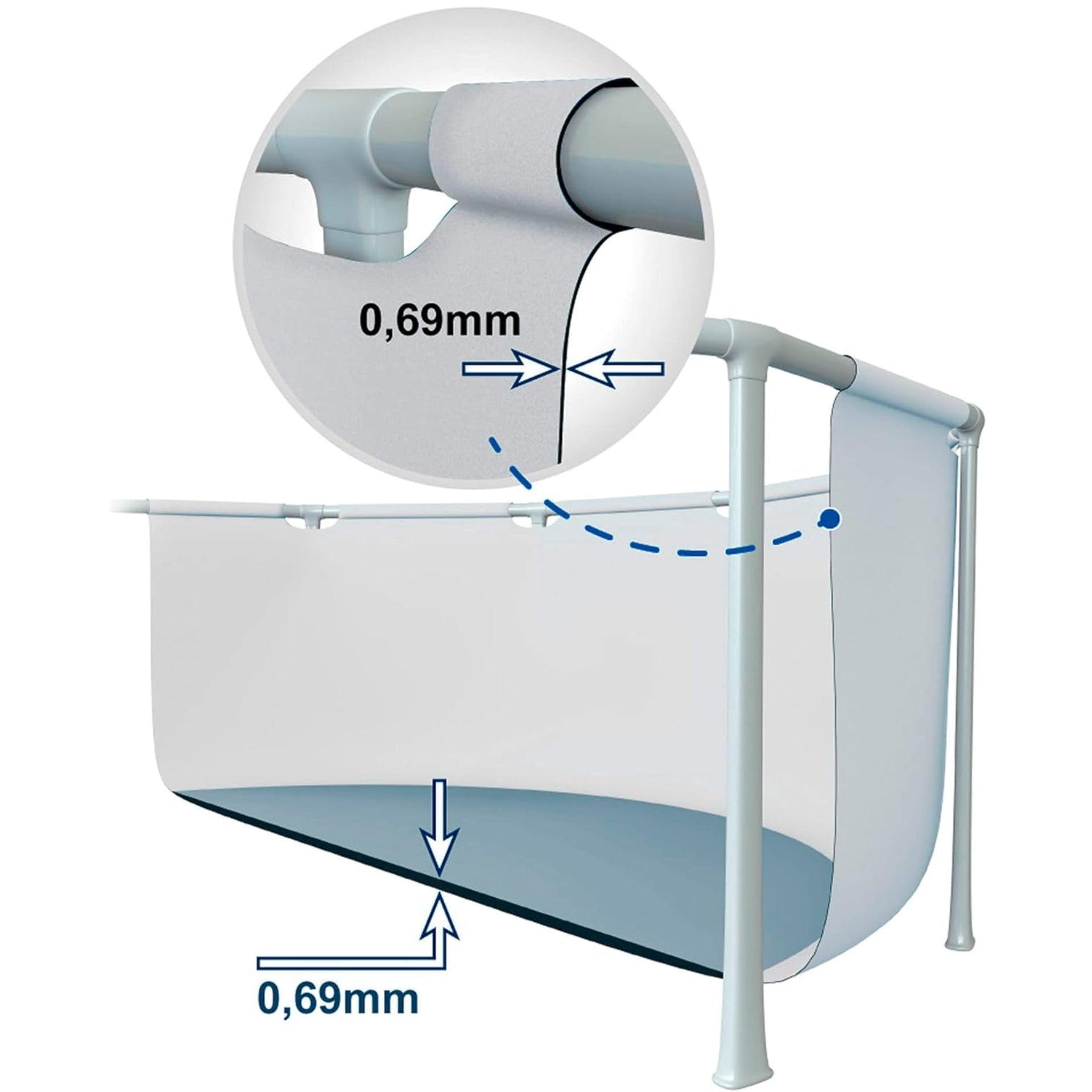 Intex 20ft x 10ft x 4ft Prism Metal Frame Oval Swimming Pool with Filter Pump, Ladder, Ground Cloth and Cover