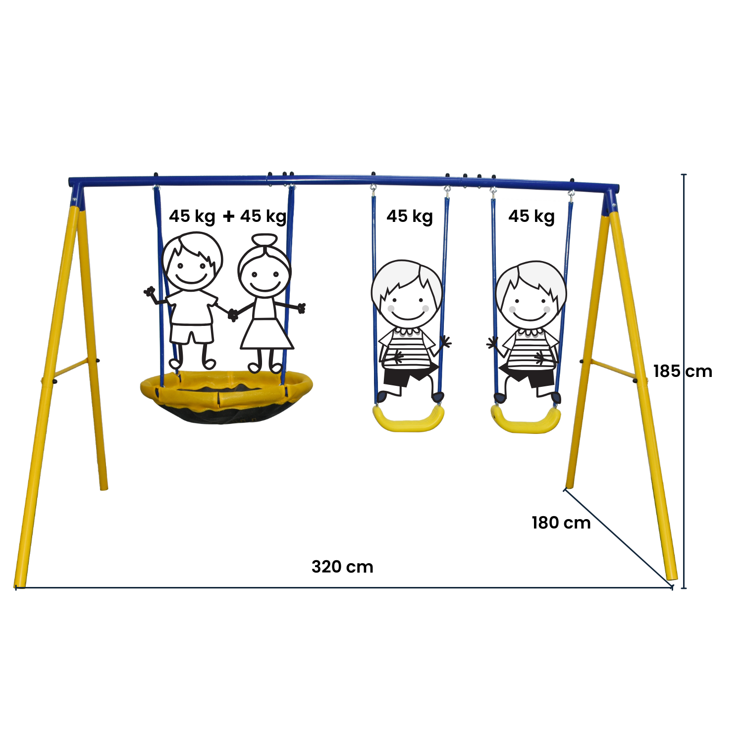 Zero Gravity Space Shuttle Swing Set