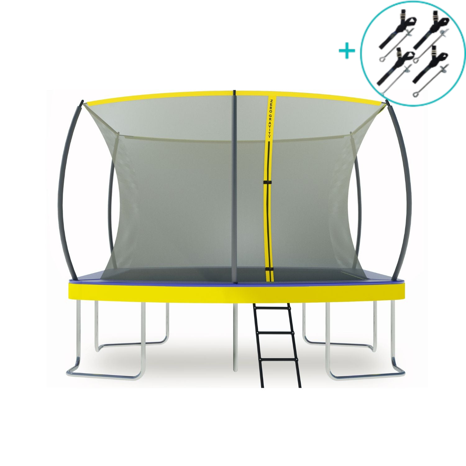 Zero Gravity Ultima 5 12ft x 8ft Rectangular Trampoline and Enclosure