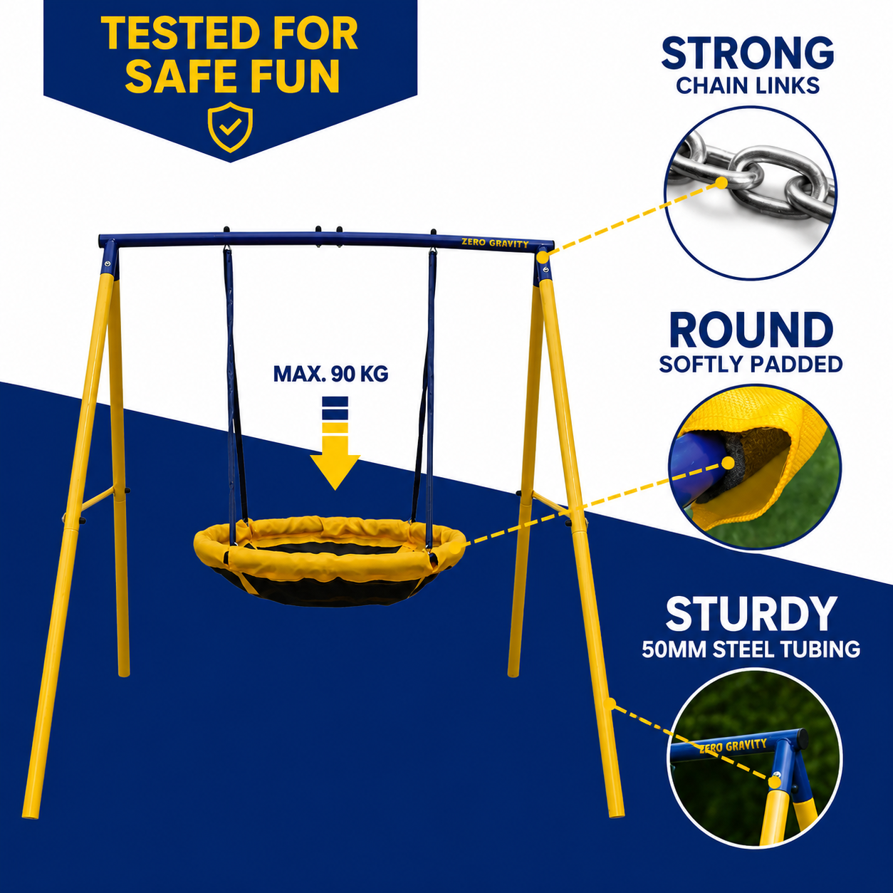 Zero Gravity UFO Swing Set