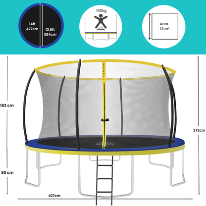 Zero Gravity Ultima 4 14ft Trampoline and Enclosure