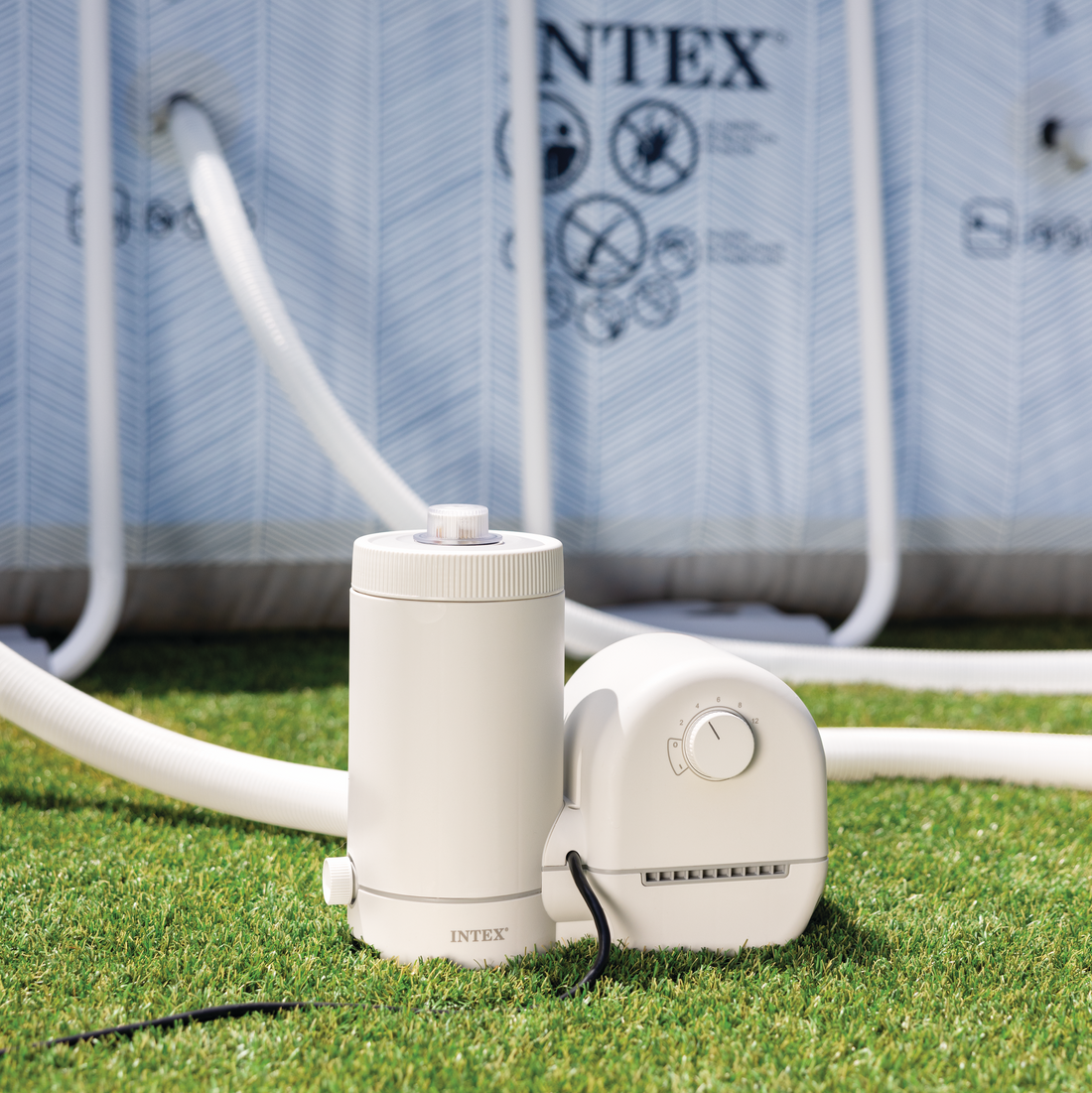 Intex 1500 Gph Krystal Clear Cartridge Filter Pump for Pool - 26636