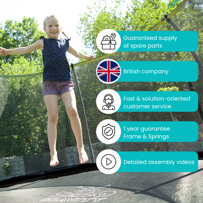 Zero Gravity Explorer 8x5.5ft Rectangular Trampoline and Enclosure
