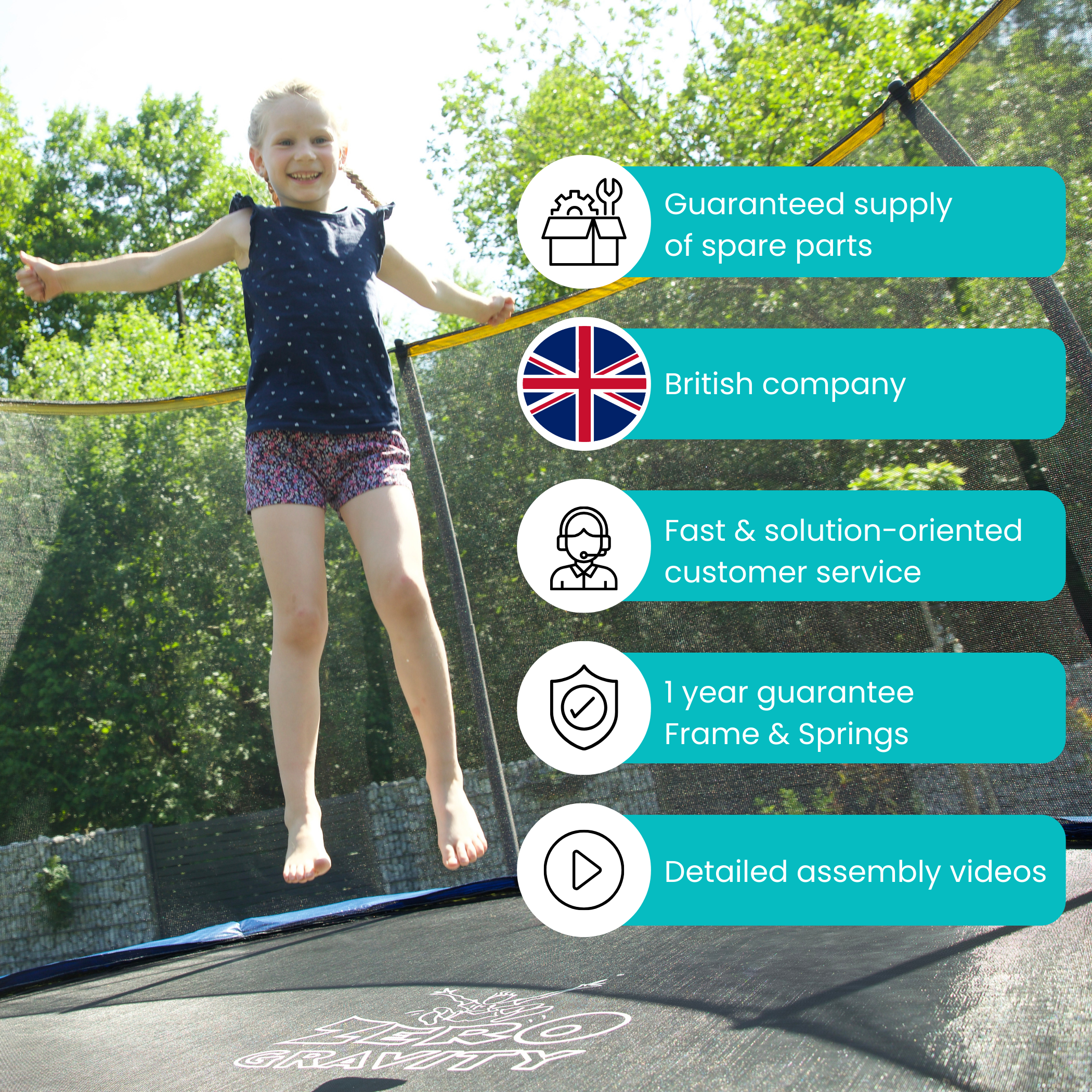 Zero Gravity Ultima 4 6ft Trampoline and Enclosure