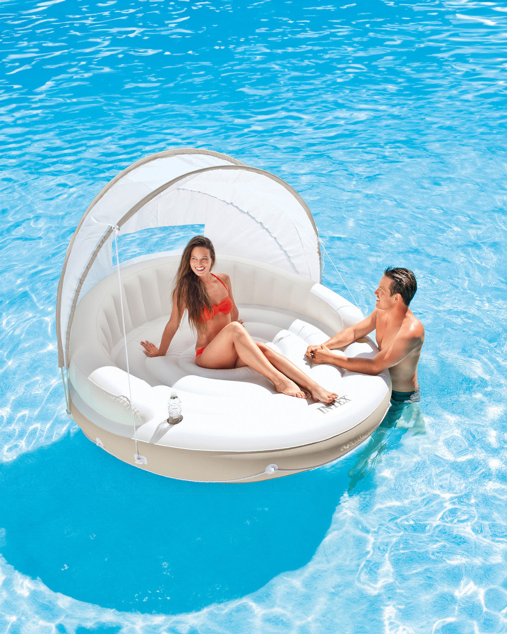 INTEX Canopy Inflatable Pool Island Float - 58292