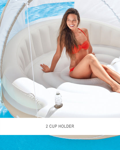 INTEX Canopy Inflatable Pool Island Float - 58292