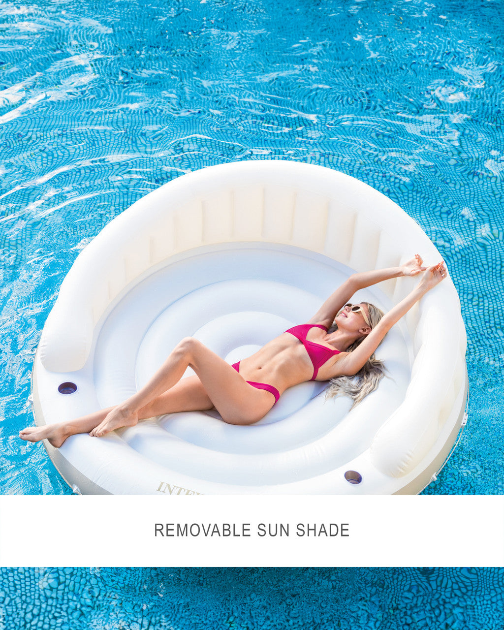 INTEX Canopy Inflatable Pool Island Float - 58292