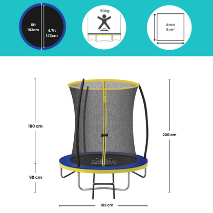 Zero Gravity Ultima 4 6ft Trampoline and Enclosure