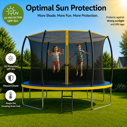6ft 8ft 10ft 12ft 14ft Round Trampoline Canopy Cover in Grey