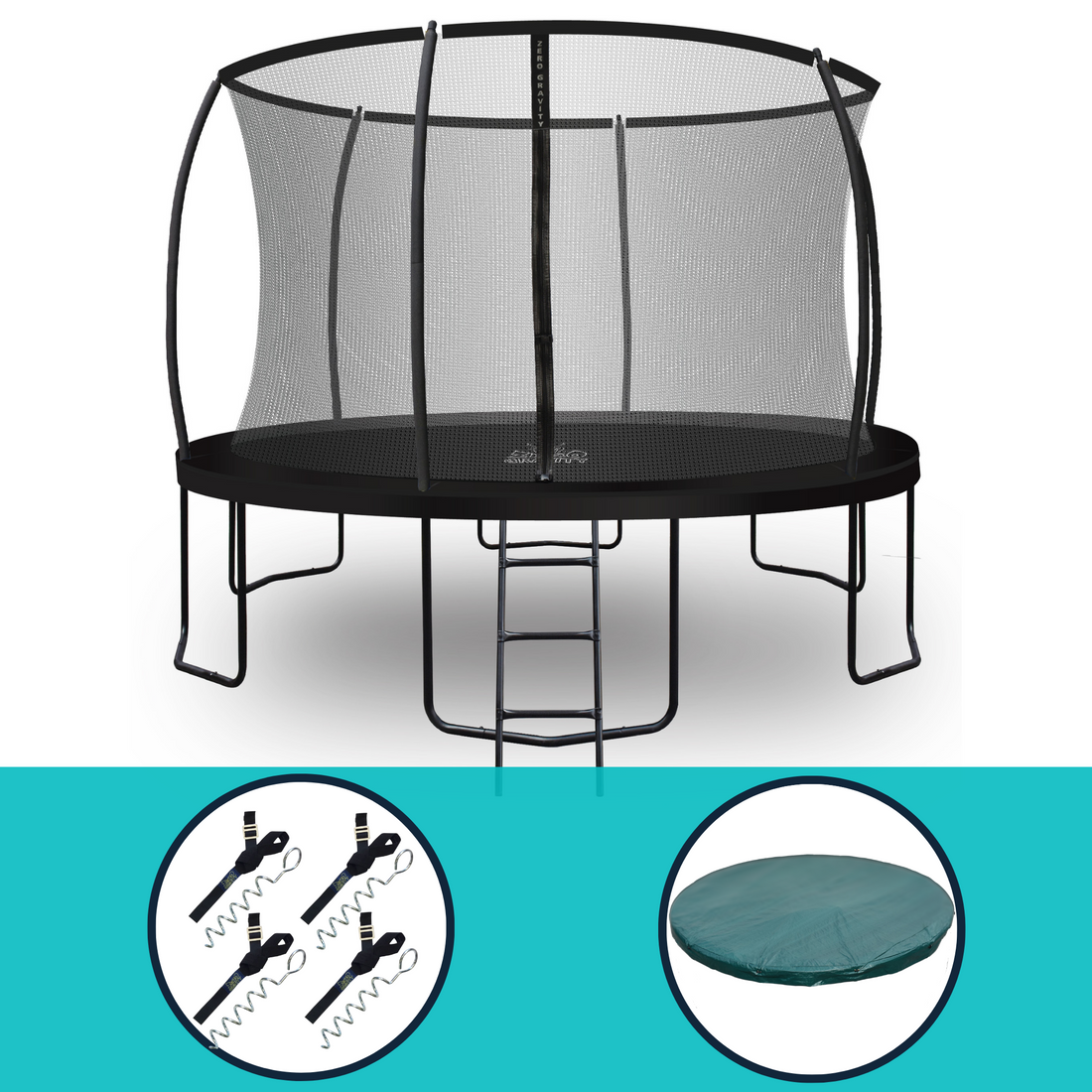 Zero Gravity Ultima 4 12ft Trampoline and Enclosure Bundle