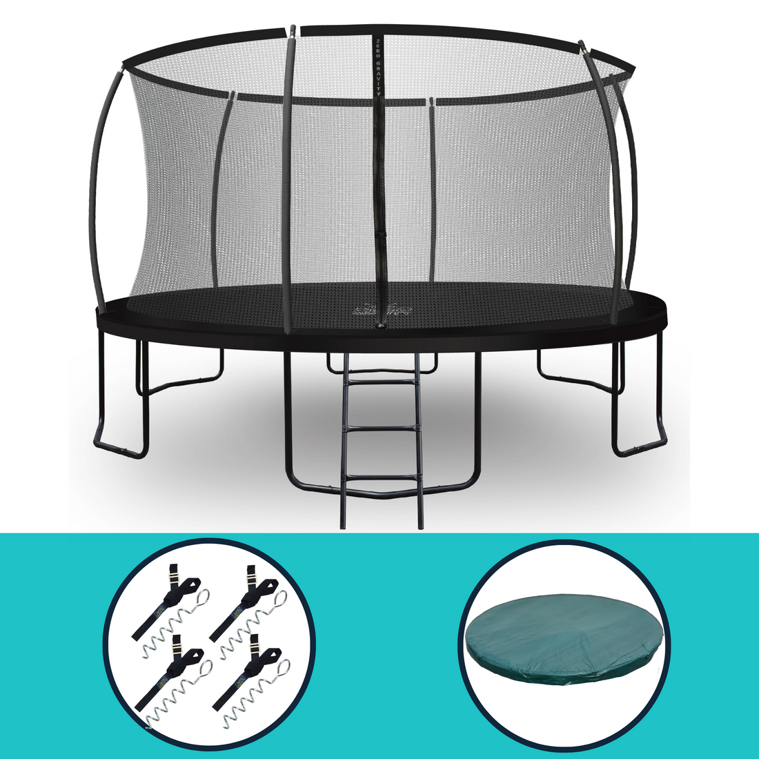 Zero Gravity Ultima 4 14ft Trampoline and Enclosure Bundle
