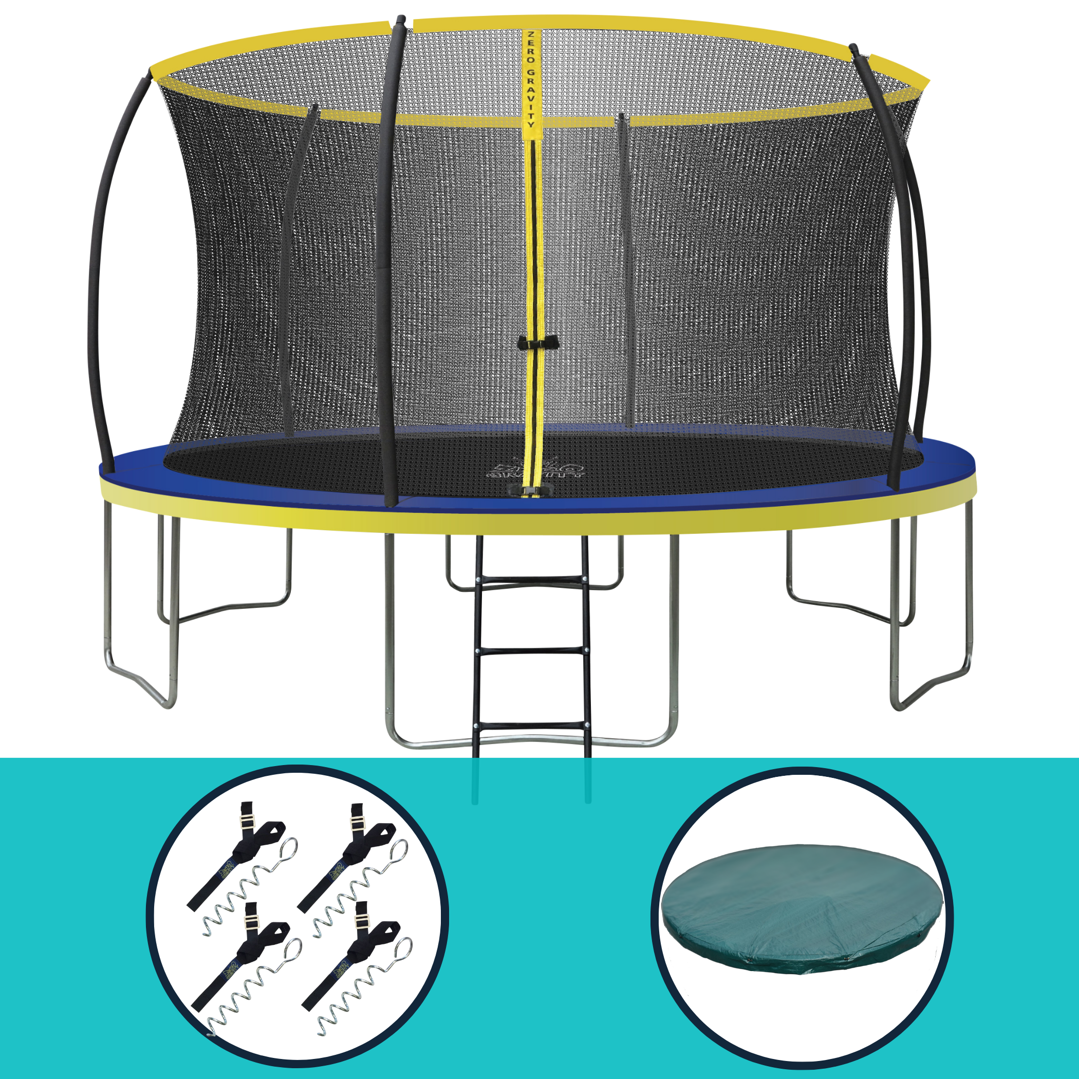 Zero Gravity Ultima 4 14ft Trampoline and Enclosure Bundle