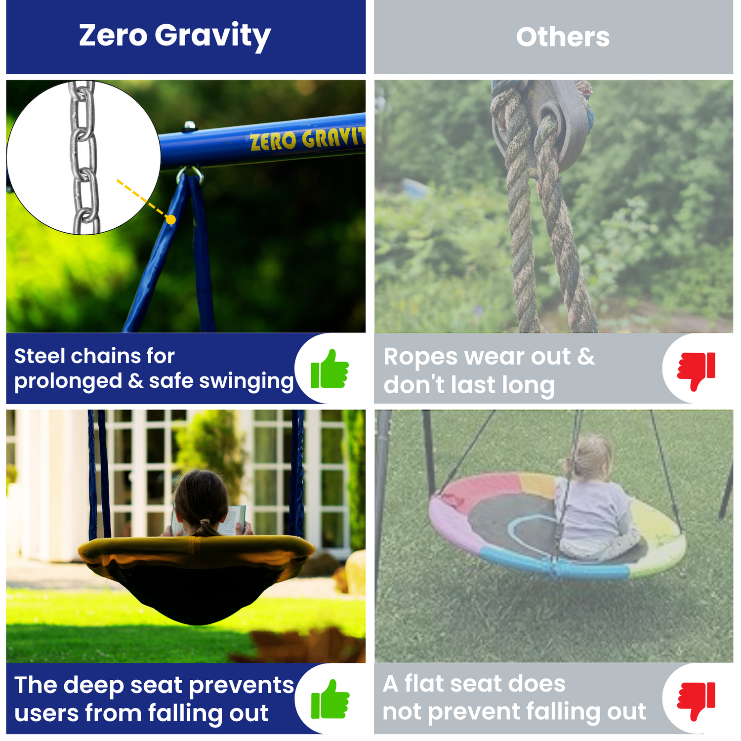Zero Gravity Space Shuttle Swing Set