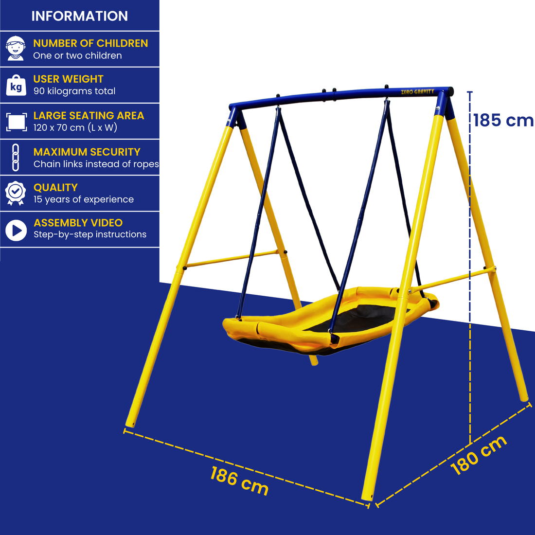 Zero Gravity Magic Carpet Swing Set