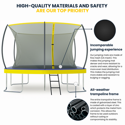 Zero Gravity Ultima 5 10ft x 7ft Rectangular Trampoline and Enclosure