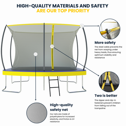 Zero Gravity Ultima 5 10ft x 7ft Rectangular Trampoline and Enclosure