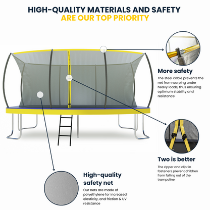 Zero Gravity Ultima 5 15ft x 10ft Rectangular Trampoline and Enclosure