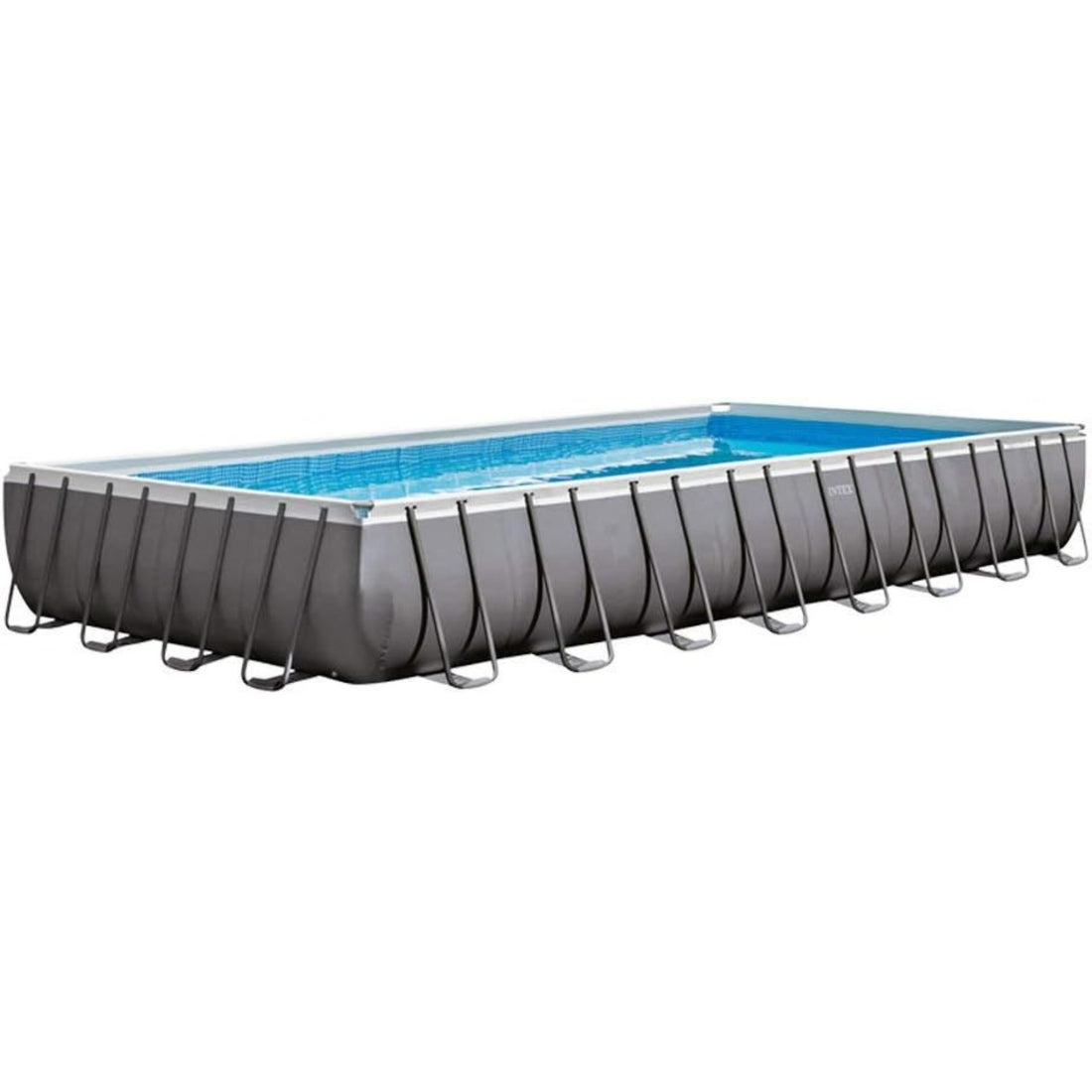 Intex 32ft x 16ft x 52&quot; Rectangular Ultra XTR Metal Frame Pool with Sand Filter Pump, Ladder, Ground Cloth and Cover 