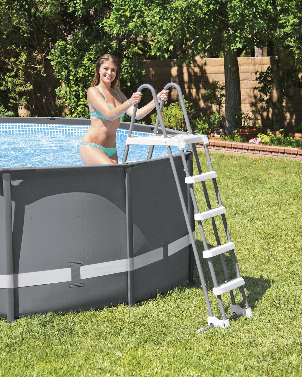 Deluxe Pool Ladder with Removable Steps for 52in Depth Pools - 28077