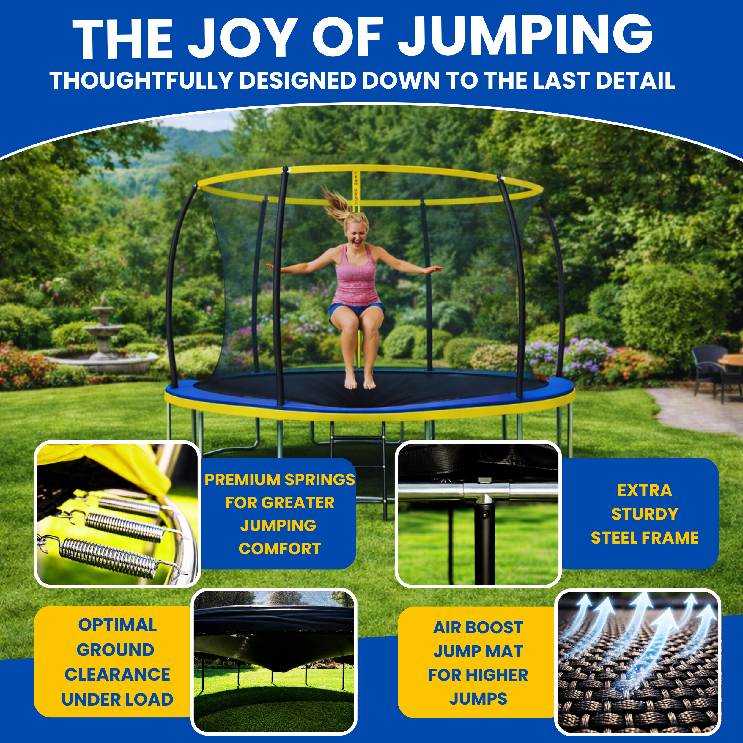 Zero Gravity Ultima 4 10ft Trampoline and Enclosure