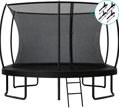 Zero Gravity Ultima 5 10ft x 7ft Rectangular Trampoline and Enclosure BLACK