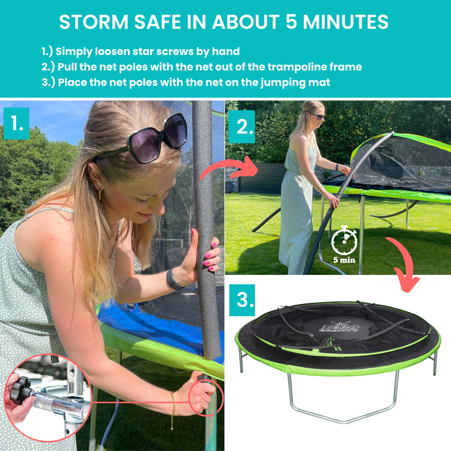 Zero Gravity Explorer 10ft Trampoline and Enclosure