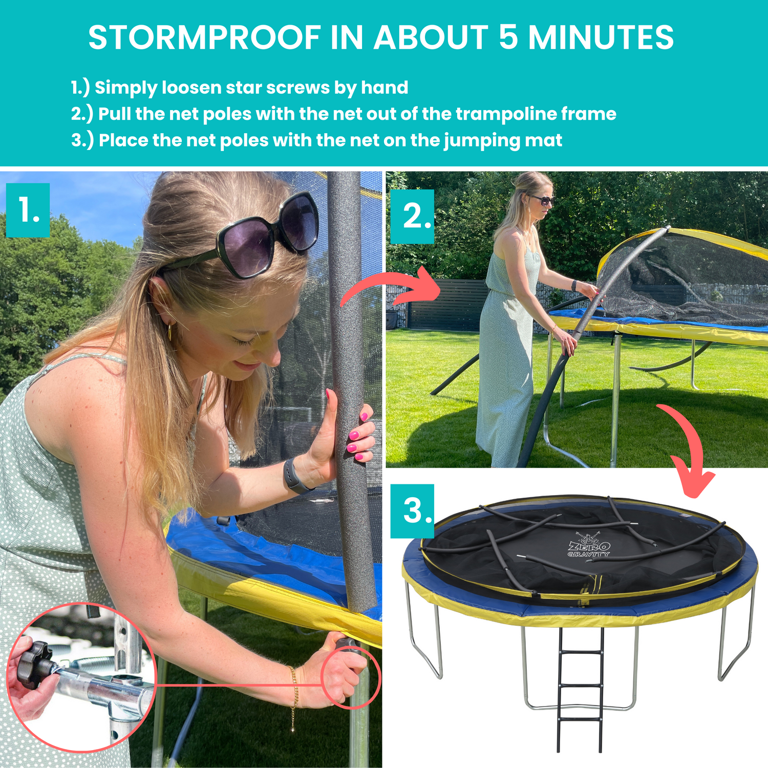 Zero Gravity Ultima 4 6ft Trampoline and Enclosure