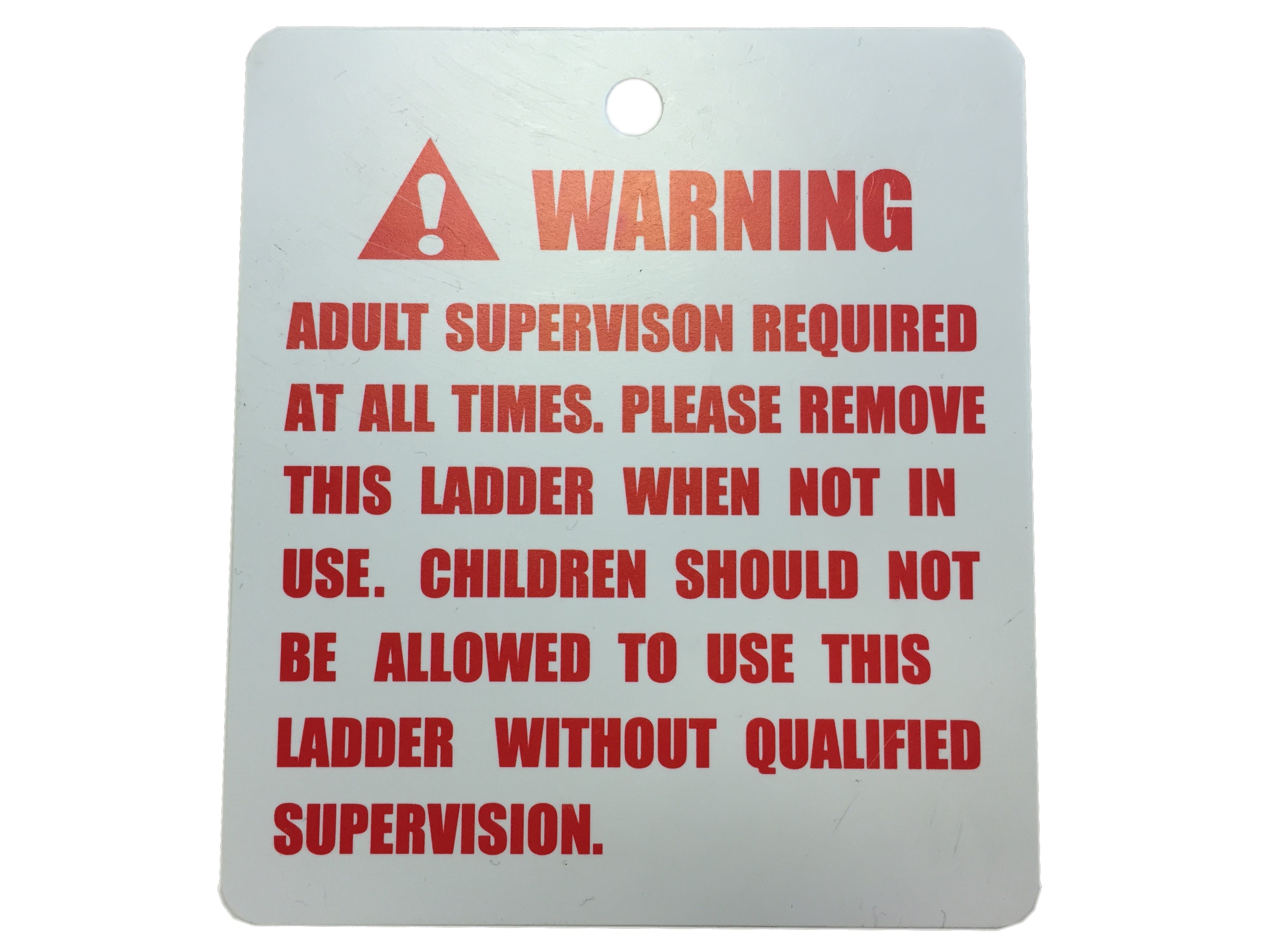 Ultima 4 8ft Trampoline Part Number L09 - Safety Instruction Placard